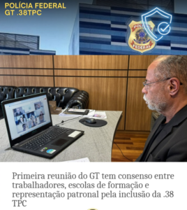 A primeira reunião do Grupo de Trabalho da CCASP que debate a modernização do armamento da vigilância patrimonial foi realizada nesta quinta-feira (1º).